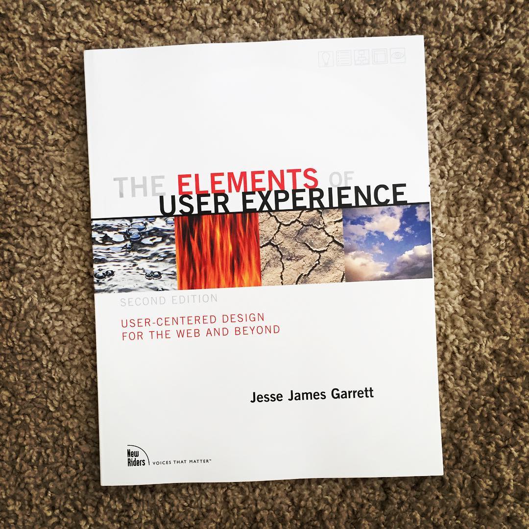 Most important book on UX design: The Elements of User Experience by Jesse James Garrett